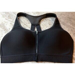 Under Armour Black Fitted No Wire Wireless Sports Bra Size 38C High Impact Bra